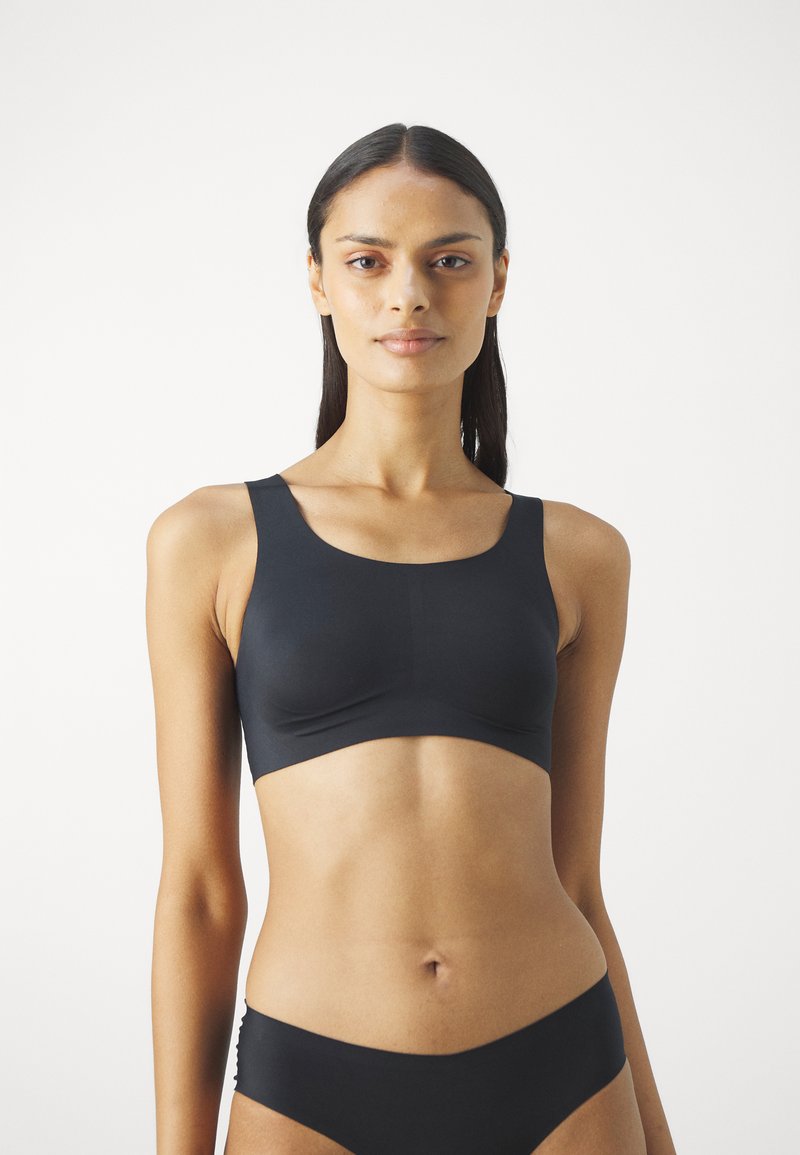 Lindex SVEA U NECK - Topp - black