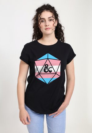 Henry Tiger DUNGEONS & DRAGONS TRANS AMPERSAND - T-shirt z nadrukiem