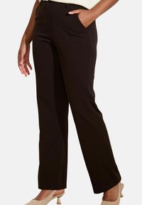 SLEEK - Kelnės - brown dark chocolate