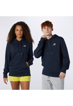 ESSENTIALS EMBROIDERED HOODIE - Sweatshirt - dark blue