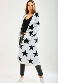 Liquorish STAR LONG - Cardigan - white