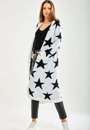 Liquorish STAR LONG - Cardigan - white