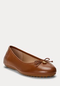 Lauren Ralph Lauren JAYNA DRIVER FLATS - Klasické baleríny  - deep saddle tan