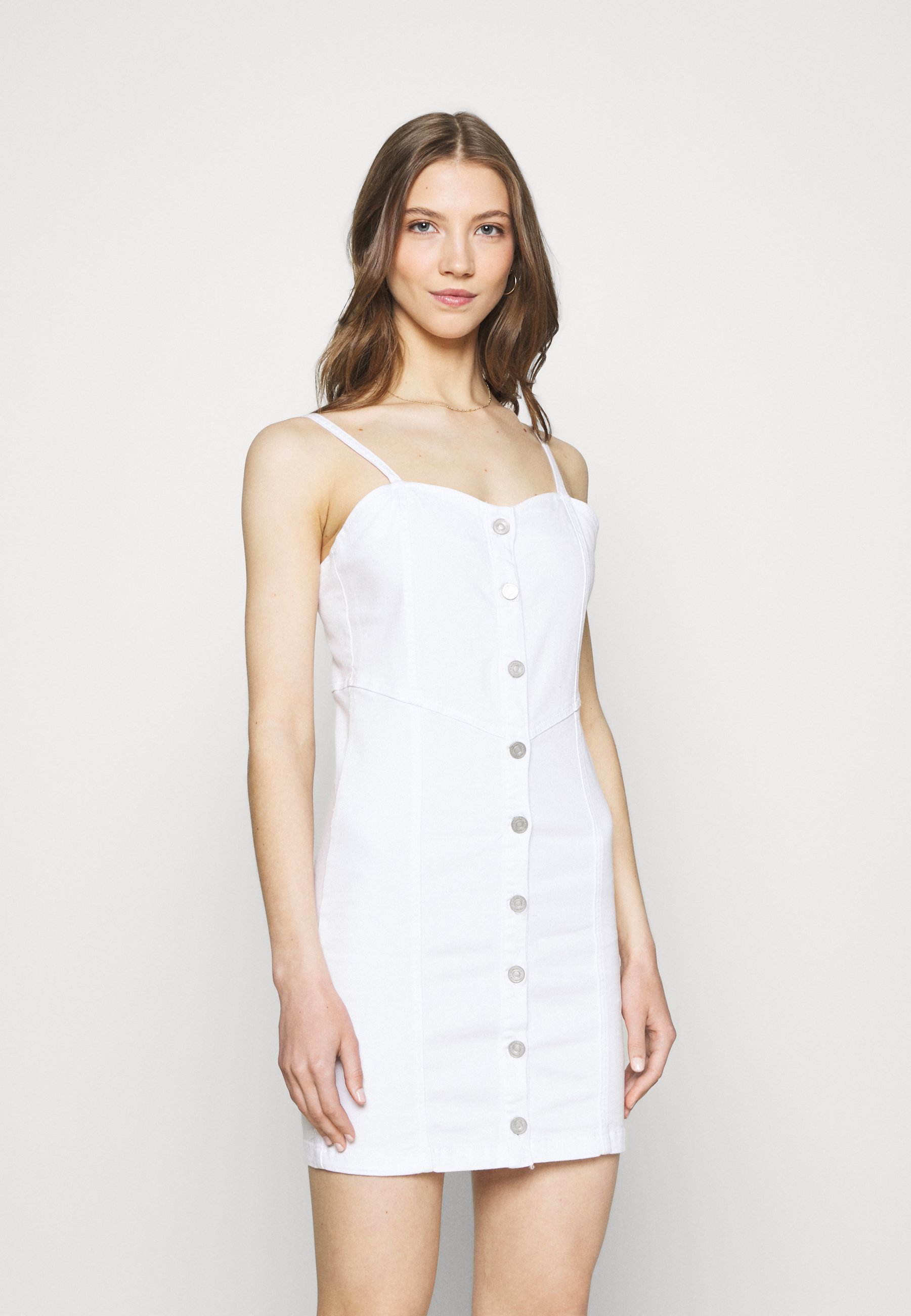 button through cami dress