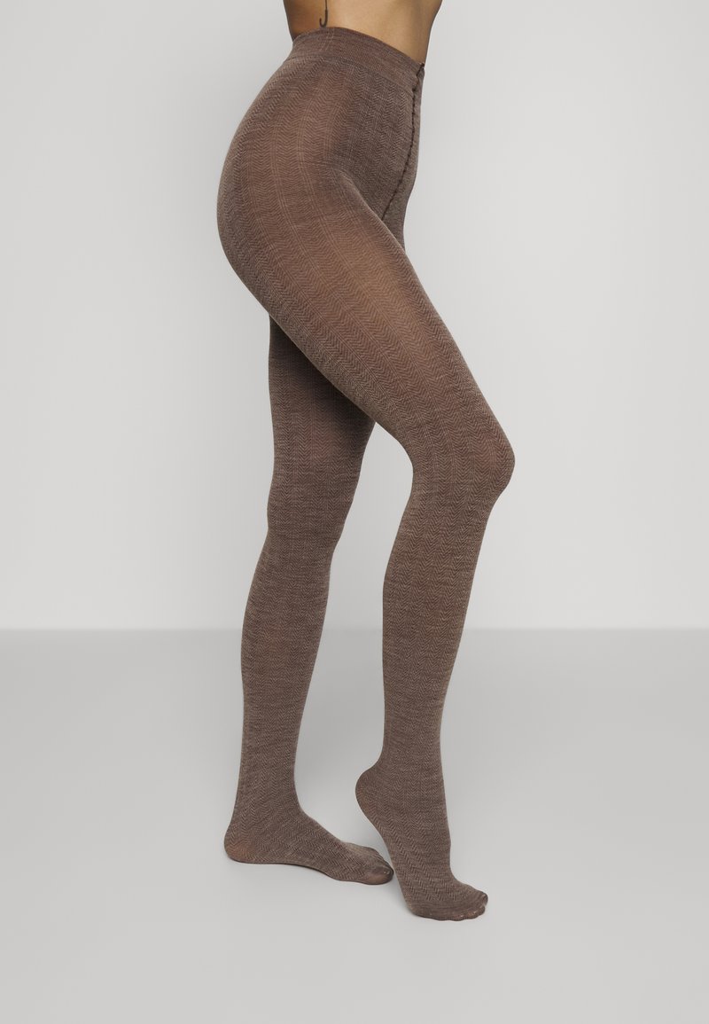 Swedish Stockings YLVA ORGANIC WOOL FISHBONE TIGHTS Tights mid