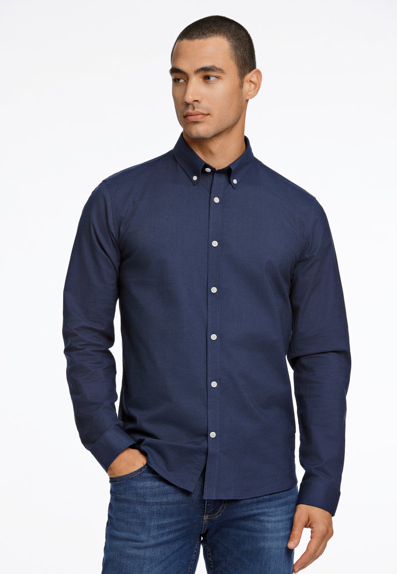 Lindbergh OXFORD SUPERFLEX - Camicia - navy mix