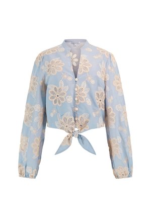 Guess KNOTENBAND - Blouse - himmelblau