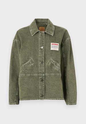 American Vintage UZATOWN - Veste en jean - olive