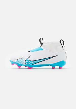 Picotear El sendero Producción Nike Performance JR MERCURIAL VAPOR 15 CLUB FG/MG UNISEX - Botas de fútbol  con tacos - white/baltic blue/pink blast/blanco - Zalando.es