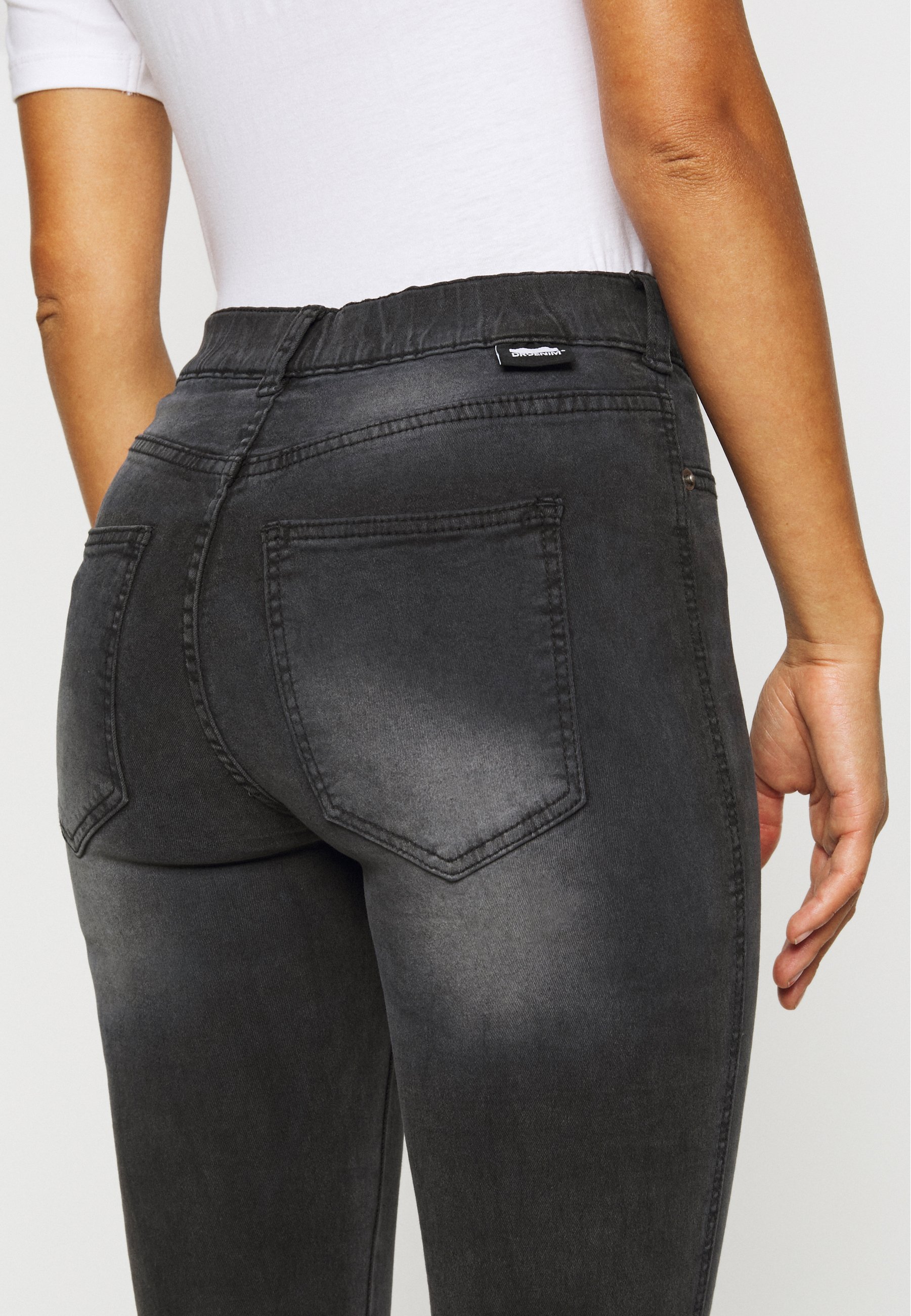 Dr.Denim Petite PLENTY - Aptempti džinsai - iron black/marga juoda -  Zalando.lt