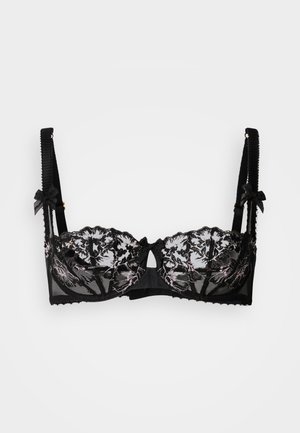 BRA - Merevítős melltartó - black/pink
