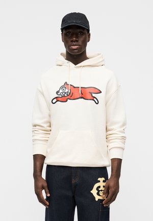 RUNNING DOG POPOVER HOOD - Φούτερ με κουκούλα - off white