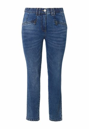 Ulla Popken, HIGH WAISTED STRETCH FIT JEANS - Jeans Skinny Fit - blue denim