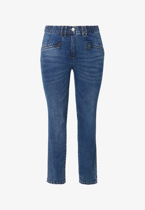 Ulla Popken, HIGH WAISTED STRETCH FIT JEANS - Jeans Skinny Fit - blue denim