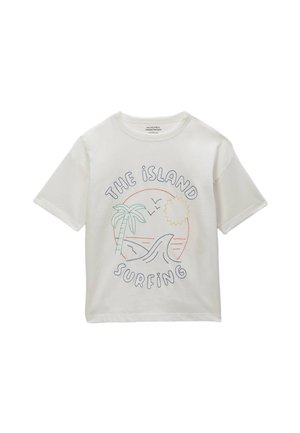 T-shirt imprimé - ecru