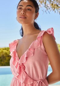 Next MINI WRAP SUMMER REGULAR FIT - Freizeitkleid - washed pink