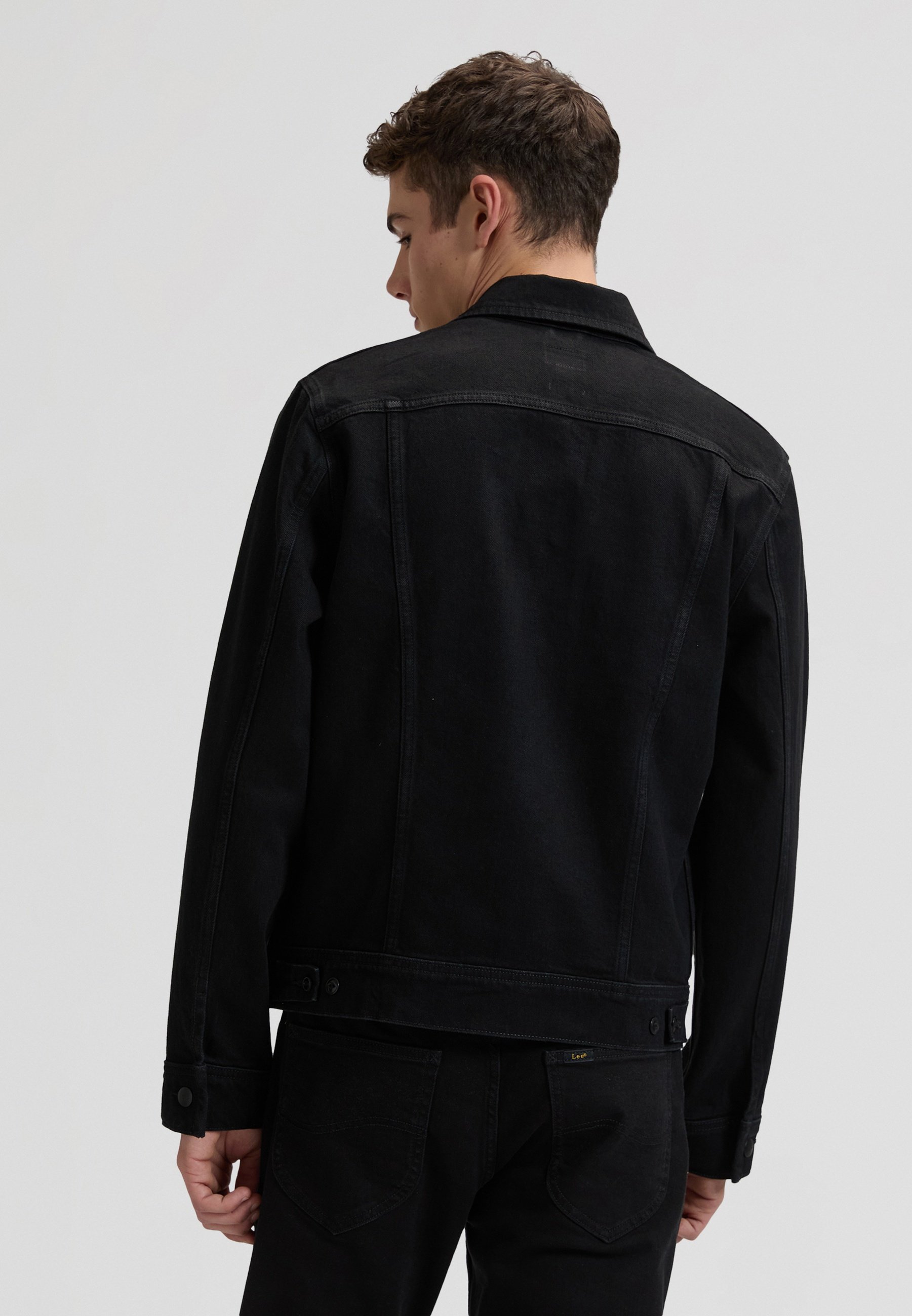 Lee RIDER JACKET - Denim jacket - clean black/black - Zalando.ie