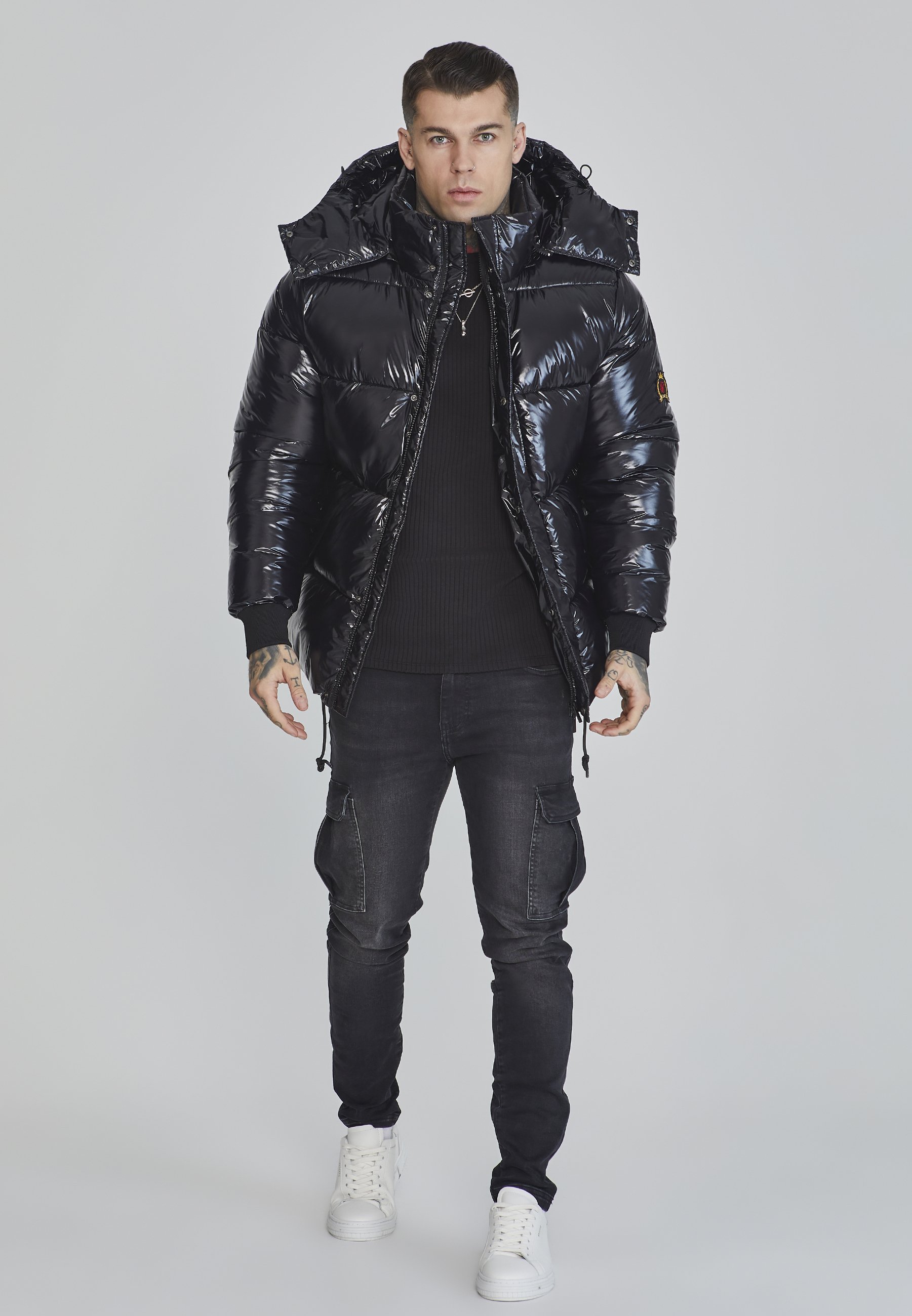 SIKSILK - Kurtka zimowa/czarny - Zalando.pl