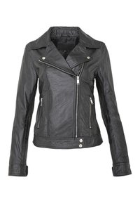 LAHINA - Leather jacket - black