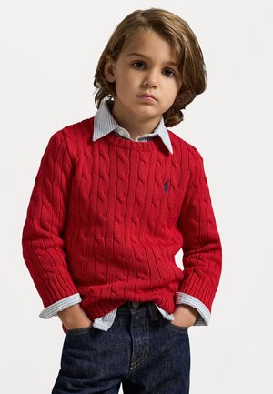 CABLE SWEATER - Pulover - red