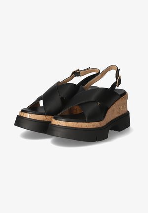 TT.BAGATT TRISH - Wedge sandals - schwarz