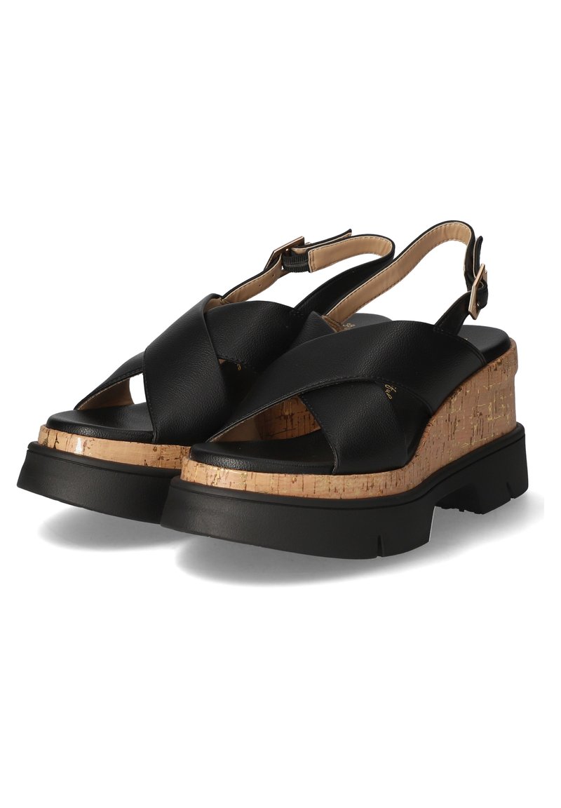 TT.BAGATT TRISH - Keilsandalette - schwarz - Zalando