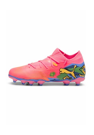 X NEYMAR JR FUTURE 7 MATCH  - Botas de fútbol con tacos - sunset glow black sun stream green bluemazing