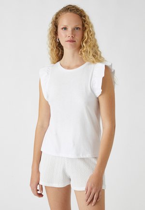 FRILL DETAIL  - Blouse - white