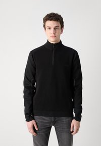 BOSS ZHINE - Stickad tröja - black