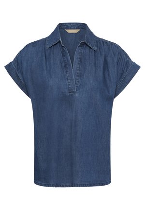 Culture, CUMAXY ARPA CAPSLEEVE - Blouse - dark blue wash