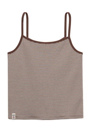 Superdry & Co, SUPERDRY ATHLETIC ESSENTIALS STRIPE CAMI.. - Top - chestnut brown stripe