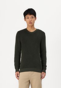 Replay Stickad tröja - mud green