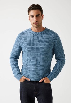 Strickpullover - blau