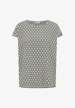 Cecil, DROPPED SHOULDER BLUSE MIT RUNDHALS - Bluse - khaki