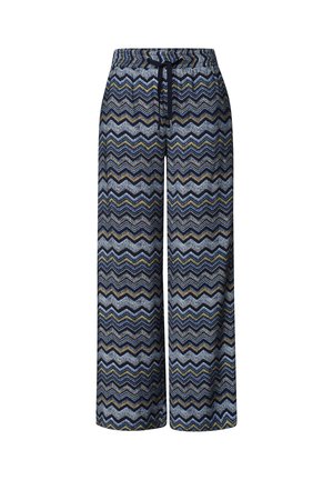 Street One, HIGH WAIST WIDE LEG HOSE IM LOOSE FIT - Pantalon classique - frozen wave