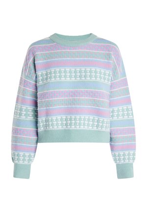 IZIA EYOTA - Strickpullover - mint mehrfarbig