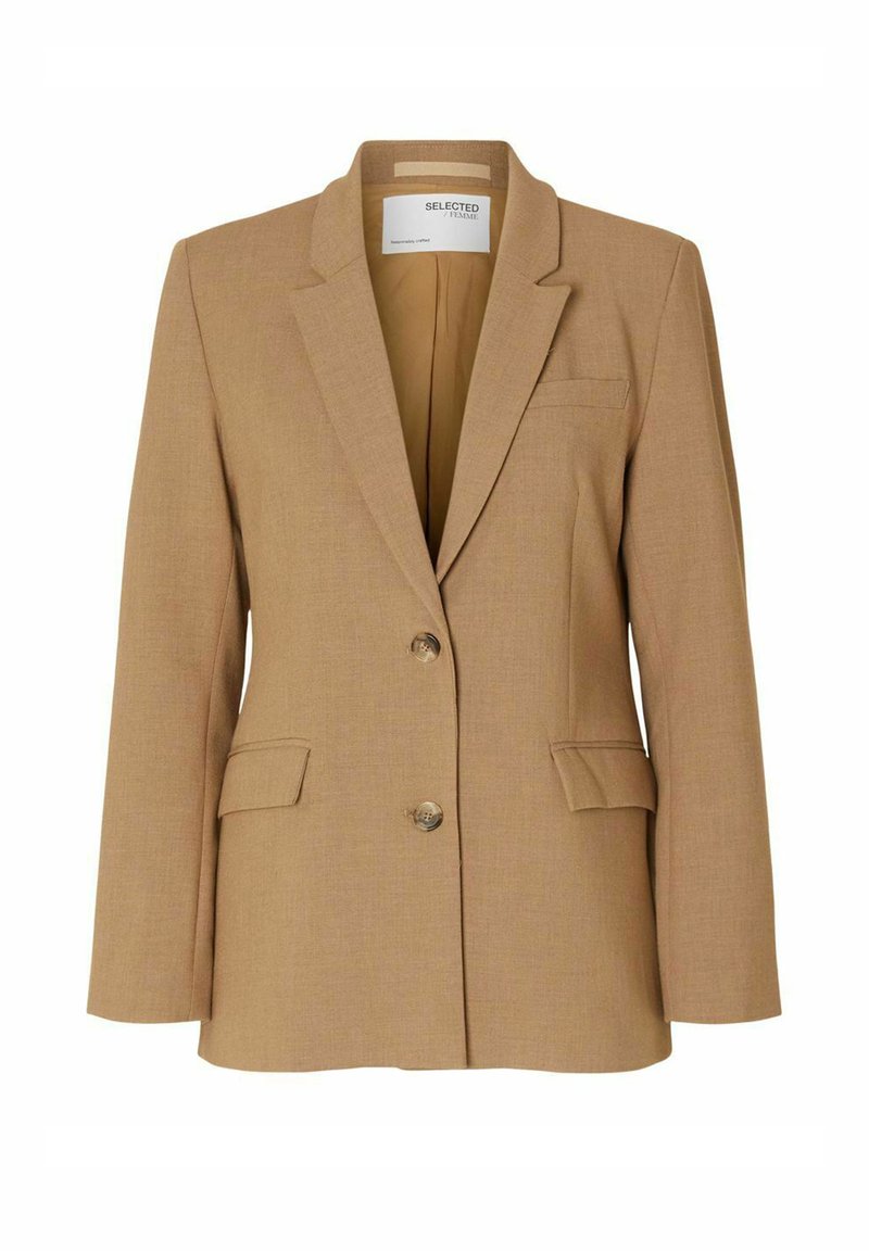 blazer camel femme