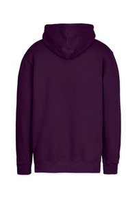 Lila huva sweatshirt med en framficka för känguru, ribbade ärmar och nederkant. Mjuk tyg med en slät yta.