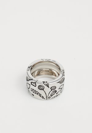 WIDE MILLEFLEURS - Ring - silver-coloured