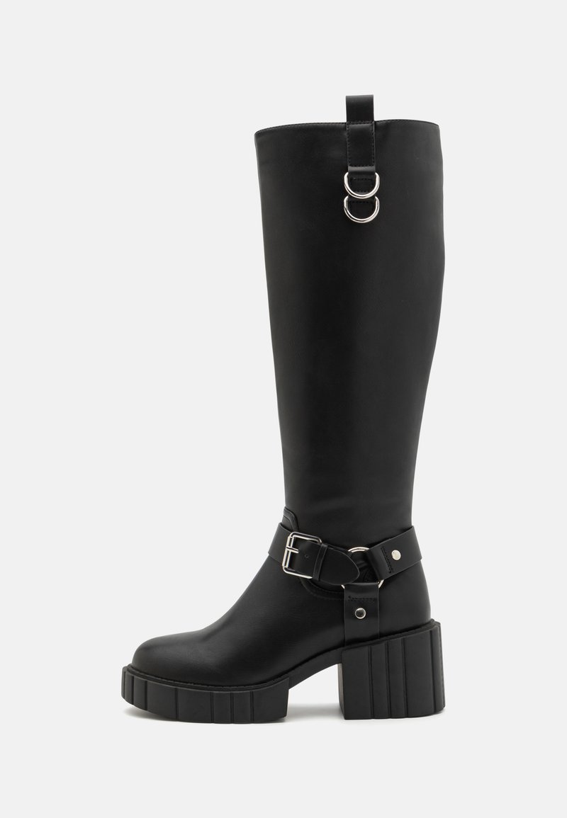 Even&Odd Wide Fit Platform boots - black - Zalando.ie