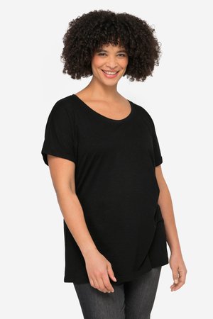 Angel of Style, RUNDHALS HALBARM - T-shirt basique - black