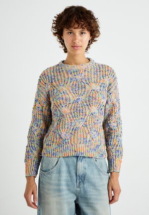 ONLY ONLLUCA ONECK - Maglione - rose smoke/multi color
