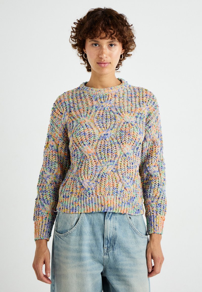 ONLY ONLLUCA ONECK - Maglione - rose smoke/multi color
