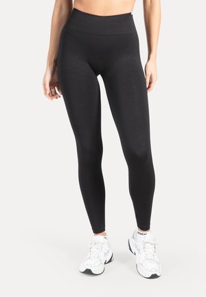 Smilodox SLAYTON SCRUNCH EFFECT LEGGINGS SPORT FITNESS - Strømpebukser - schwarz