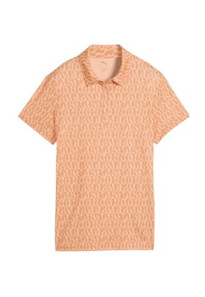 CLOUDSPUN WAVEY POLO - Sports T-shirts - melon glow