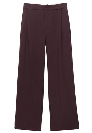PULL&BEAR TAILORED WITH DARTS - Pantaloni - bordeaux