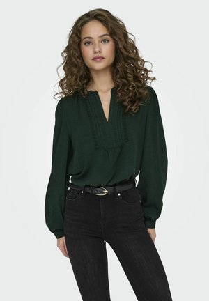 JDY JDYRACHEL LIFE PINTUCK - Bluse - scarab
