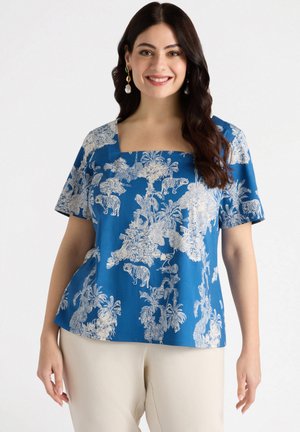DALLA STAMPA GIUNGLA - Blouse - blu