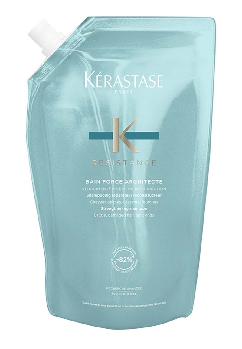 KÉRASTASE - RESISTANCE BAIN FORCE ARCHITECTE REFILL POUCH - Shampoo, Vergroten