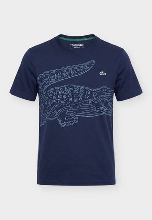 Lacoste Sport, CROCODILE PRINT - T-Shirt sport - bleu marine/bleu